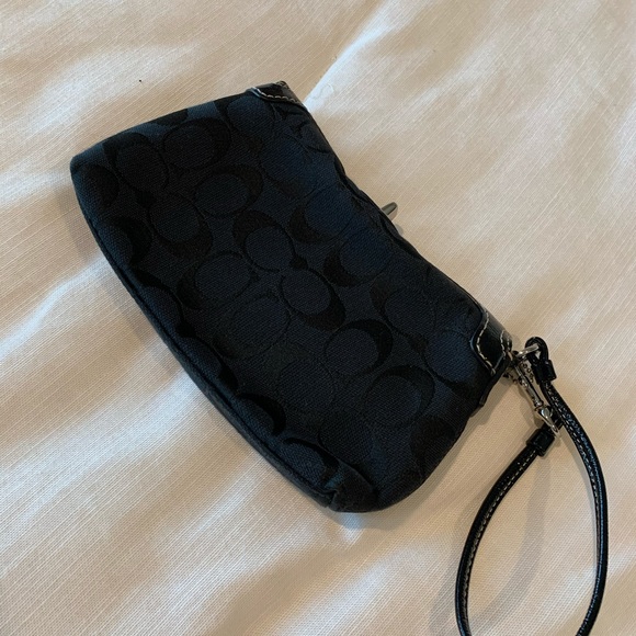 COACH Signature Print Toggle Wristlet - Picture 3 of 5